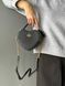 Coach Valentine's Black Crossgrain Leather Heart Crossbody Bag pr00121 фото 16