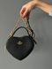 Coach Valentine's Black Crossgrain Leather Heart Crossbody Bag pr00121 фото 12