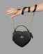 Coach Valentine's Black Crossgrain Leather Heart Crossbody Bag pr00121 фото 30