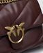 Pinko Big Love Bag Puff Maxi Quilt Burgundy/Gold 99636 фото 9