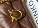 Pinko Big Love Bag Puff Maxi Quilt Burgundy/Gold 99636 фото 3