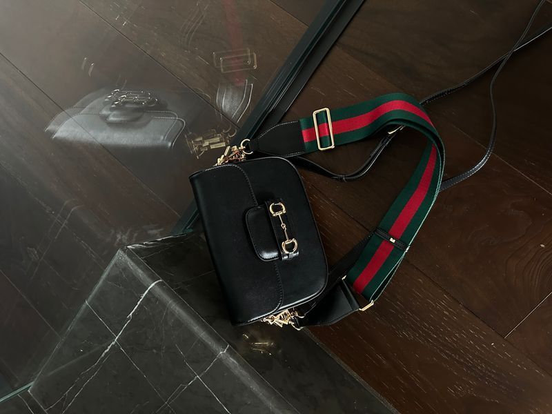 Gucci Horsebit 1955 Mini Bag Black Soft [бренд коробка] pr02762 фото