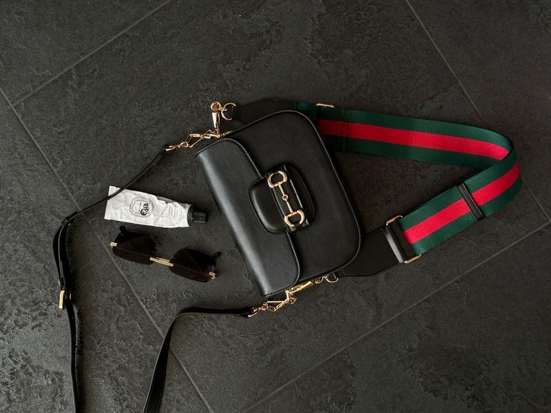 Gucci Horsebit 1955 Mini Bag Black Soft [бренд коробка] pr02762 фото