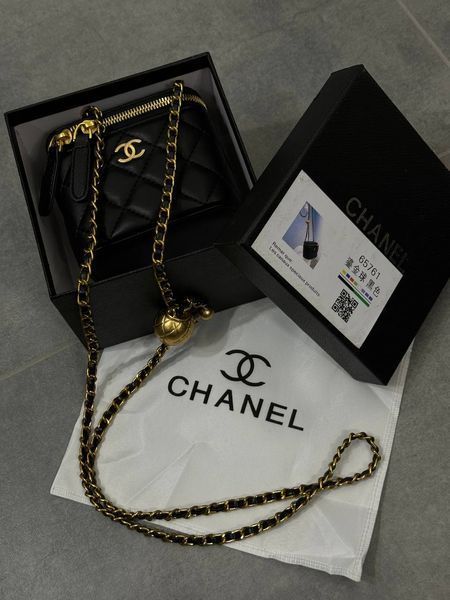 Chanel Mini Vanity Classic PREMIUM Гладка Шкіра [оригінальна коробка] pr0019 фото