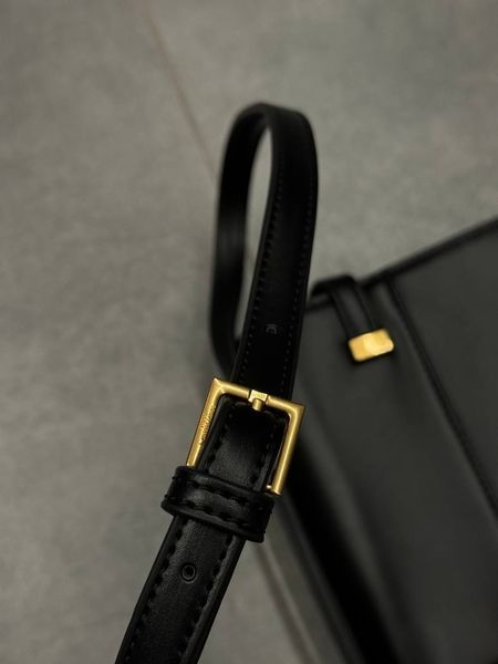 Saint Laurent Manhattan Medium Leather Shoulder Bag Black pr5120 фото