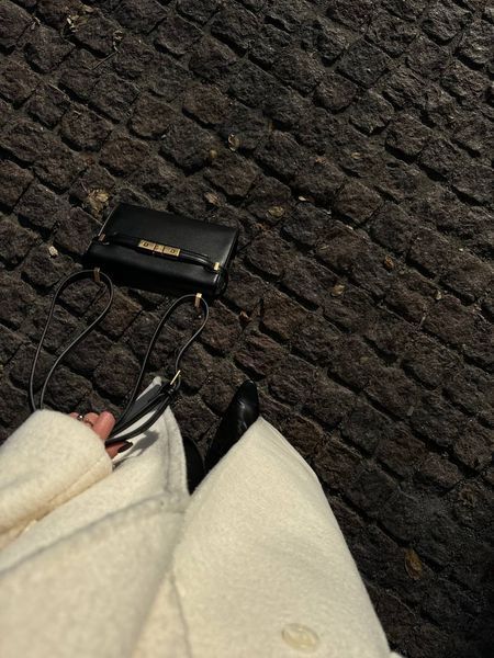 Saint Laurent Manhattan Medium Leather Shoulder Bag Black pr5120 фото
