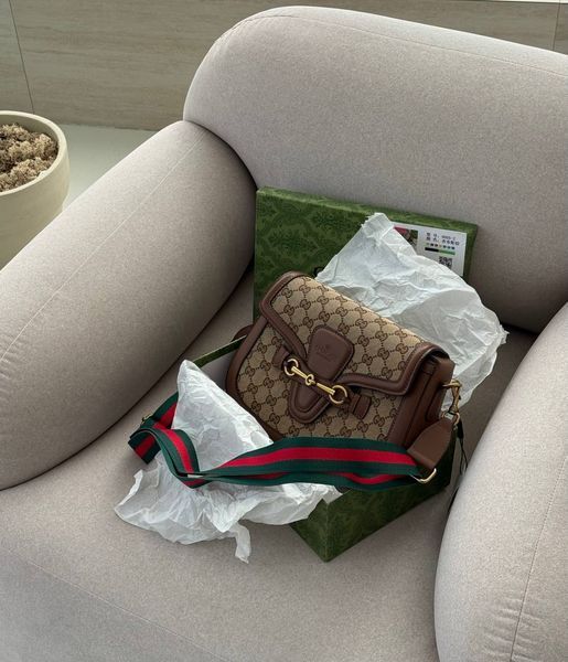 Gucci Lady Web GG Canvas Shoulder Bag [магнітна коробка] g02812 фото