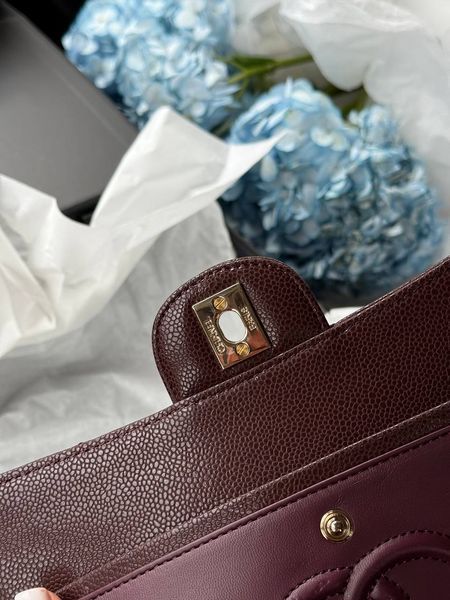 Chanel Classic 2.55 Medium Double Flap in Brown/Silver Магнітна Коробка pr2909 фото