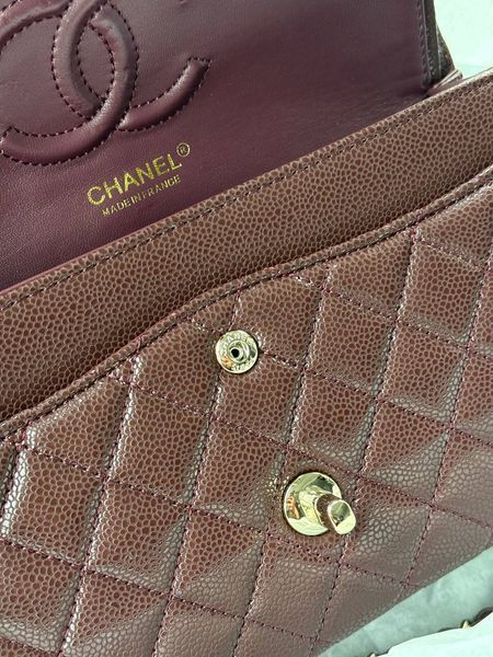 Chanel Classic 2.55 Medium Double Flap in Brown/Silver Магнітна Коробка pr2909 фото