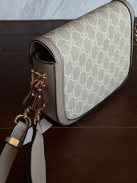 Gucci Horsebit 1955 Mini Bag Light Grey Soft [оригінальна коробка] pr02777 фото