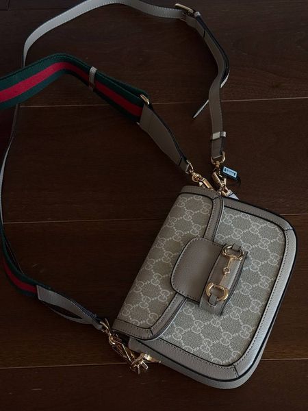 Gucci Horsebit 1955 Mini Bag Light Grey Soft [оригінальна коробка] pr02777 фото