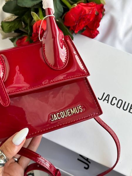 Jacquemus Le Chiquito Moyen Boucle Red pr1019 фото