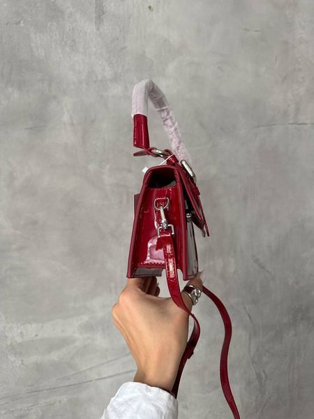Jacquemus Le Chiquito Moyen Boucle Red pr1019 фото