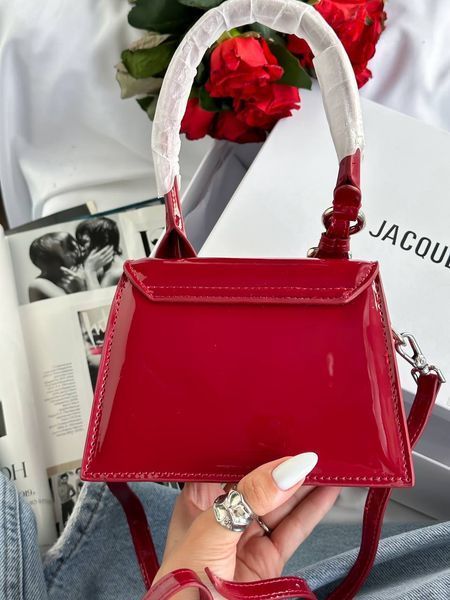 Jacquemus Le Chiquito Moyen Boucle Red pr1019 фото