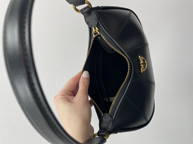 Pinko Hobo Bag Fine Grain Cow Leather Black 99310 фото