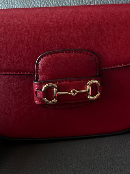 Gucci Horsebit 1955 Mini Bag Red Soft [оригінальна коробка] pr02770 фото