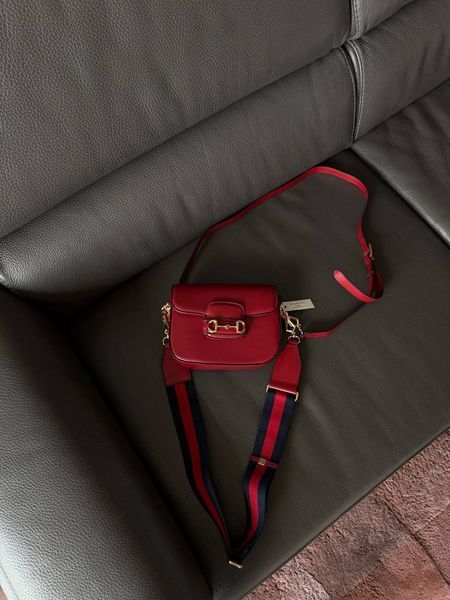 Gucci Horsebit 1955 Mini Bag Red Soft [оригінальна коробка] pr02770 фото