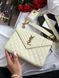 Saint Laurent Leather Envelope Chain Bag Milk pr5109 фото 2