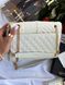 Saint Laurent Leather Envelope Chain Bag Milk pr5109 фото 16