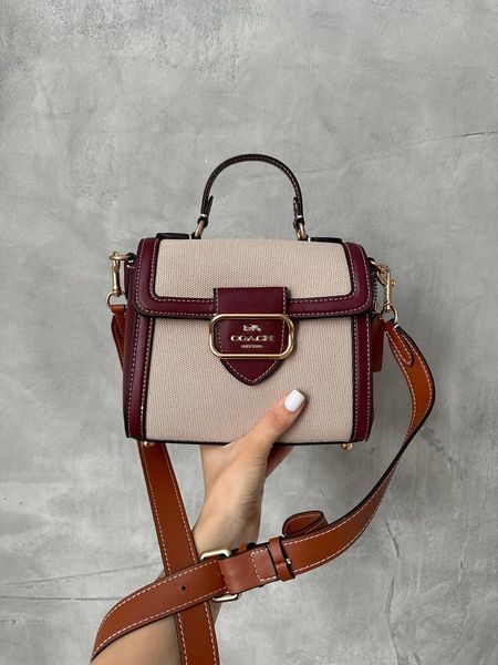 Coach Morgan Top Handle In Signature Canvas Brown Textile [крафтова коробка] co5015 фото