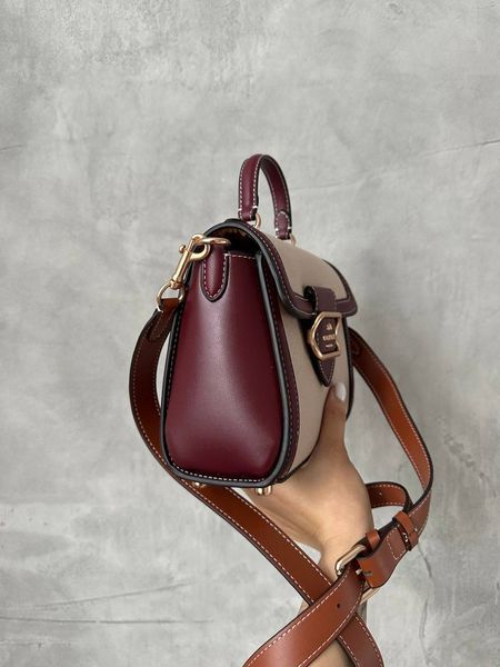 Coach Morgan Top Handle In Signature Canvas Brown Textile [крафтова коробка] co5015 фото