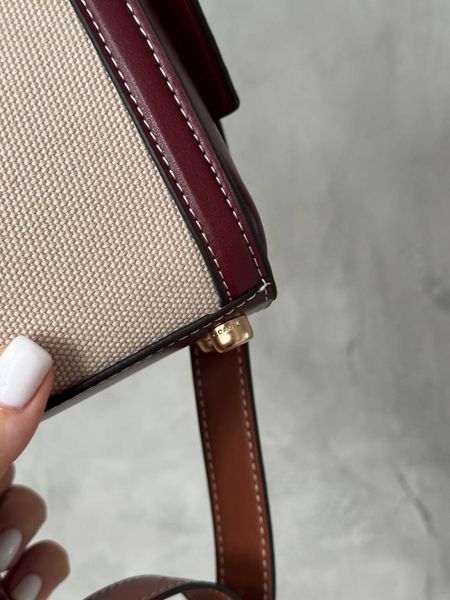 Coach Morgan Top Handle In Signature Canvas Brown Textile [крафтова коробка] co5015 фото