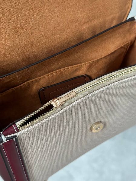 Coach Morgan Top Handle In Signature Canvas Brown Textile [крафтова коробка] co5015 фото