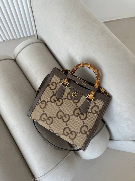 Gucci Diana Jumbo GG Medium Tote Bag Beige Gold pr0299 фото