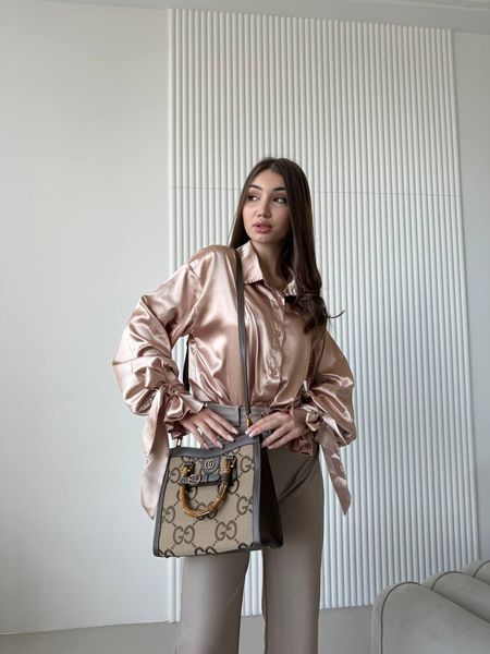 Gucci Diana Jumbo GG Medium Tote Bag Beige Gold pr0299 фото