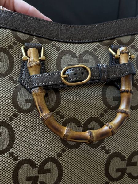 Gucci Diana Jumbo GG Medium Tote Bag Beige Gold pr0299 фото