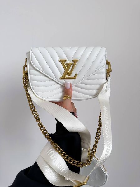 Louis Vuitton New Wave Multi Pochette Bag White/Gold pr0015 фото