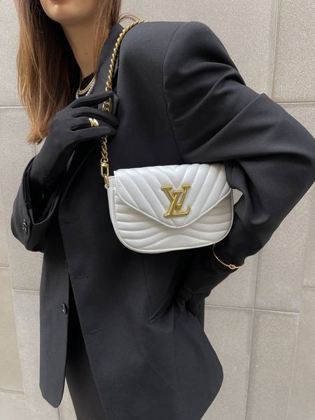 Louis Vuitton New Wave Multi Pochette Bag White/Gold pr0015 фото
