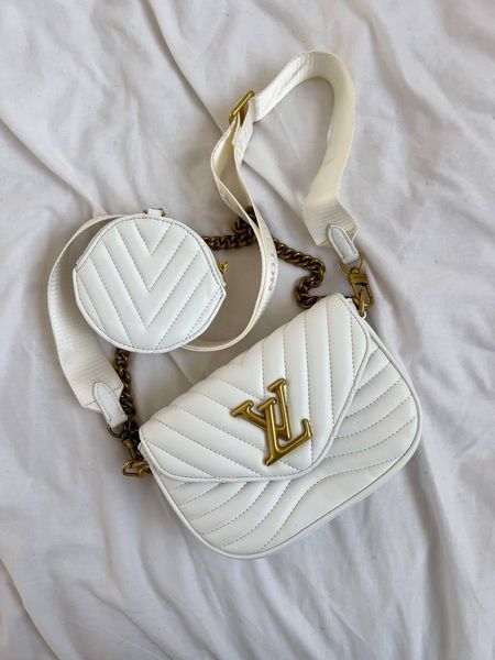Louis Vuitton New Wave Multi Pochette Bag White/Gold pr0015 фото