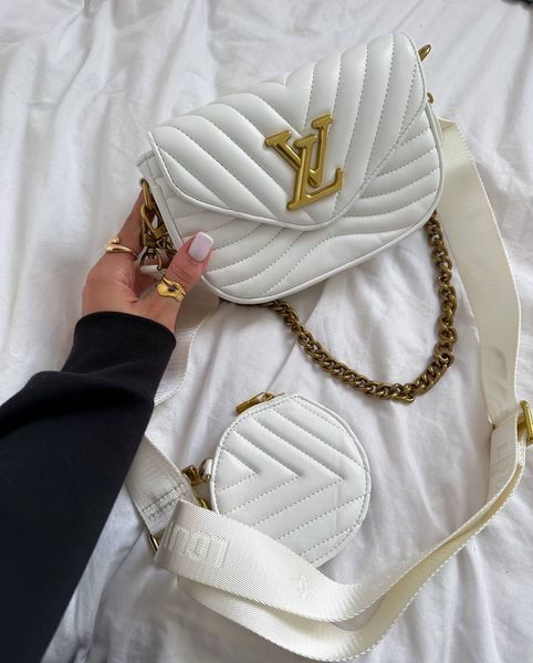 Louis Vuitton New Wave Multi Pochette Bag White/Gold pr0015 фото