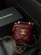 Chanel Classic Burgundy Lambskin Pearl Crush Mini Vanity Case Коробка магніт pr9909 фото 3