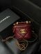 Chanel Classic Burgundy Lambskin Pearl Crush Mini Vanity Case Коробка магніт pr9909 фото 8