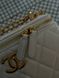 Chanel Classic Cream Lambskin Pearl Crush Vanity Bag Cream/Gold [оригінальна магнітна коробка] pr2080 фото 11