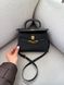 Herm&egrave;s Mini Kelly Black Gold Hardware Магнітна коробка H8212 фото 21