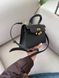 Herm&egrave;s Mini Kelly Black Gold Hardware Магнітна коробка H8212 фото 18