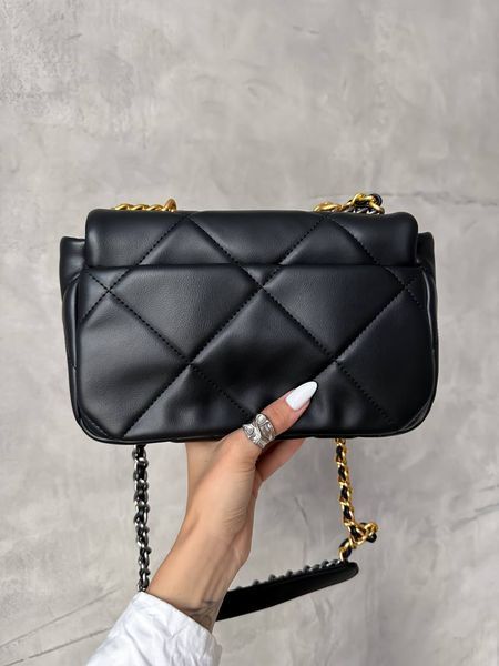 Chanel 19 Large Handbag Black/Gold [магніт коробка] pr88422 фото