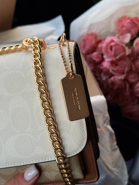 Coach Mini Klare Crossbody in Signature Canvas Milk/Brown pr07281 фото