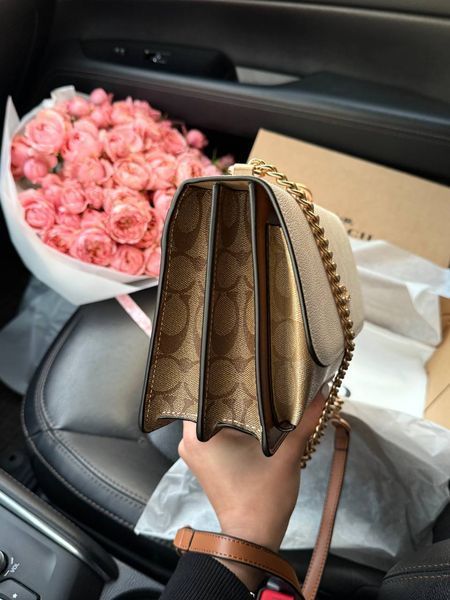 Coach Mini Klare Crossbody in Signature Canvas Milk/Brown pr07281 фото