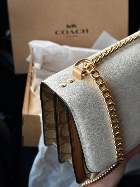 Coach Mini Klare Crossbody in Signature Canvas Milk/Brown pr07281 фото