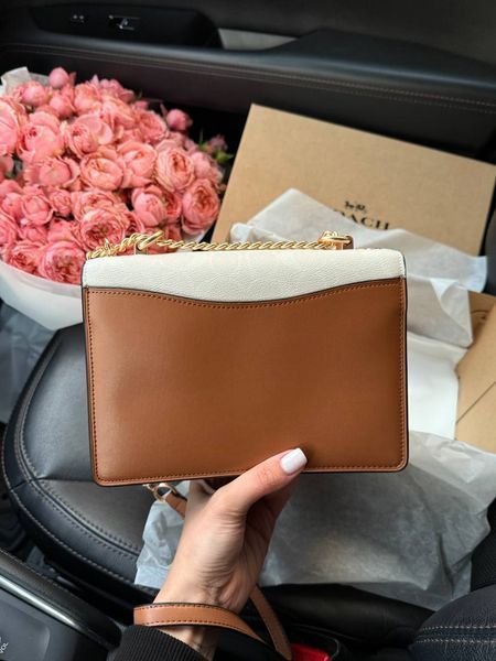 Coach Mini Klare Crossbody in Signature Canvas Milk/Brown pr07281 фото