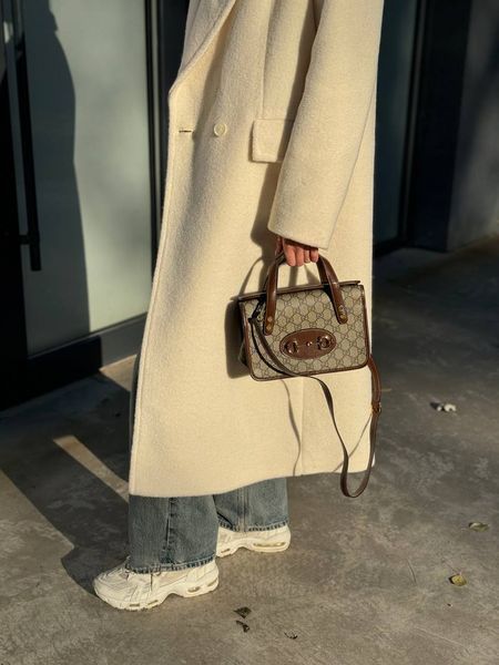 Gucci Horsebit 1955 GG Mini Top Handle Bag in Brown NEW W DUST BAG pr00090 фото