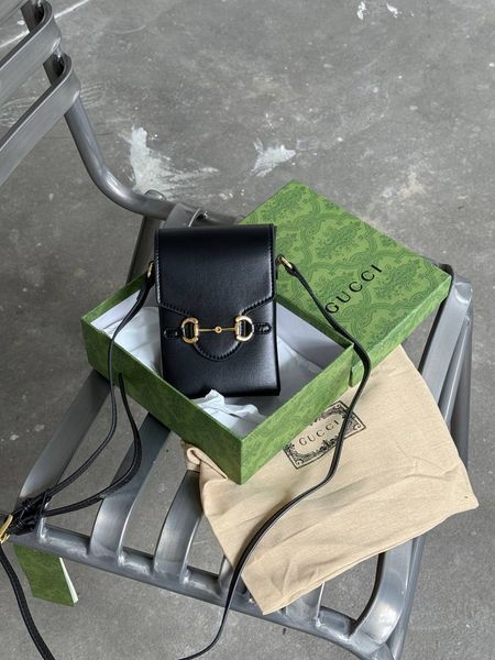Gucci Horsebit 1955 Mini Bag Black [оригінальна коробка] pr0095 фото