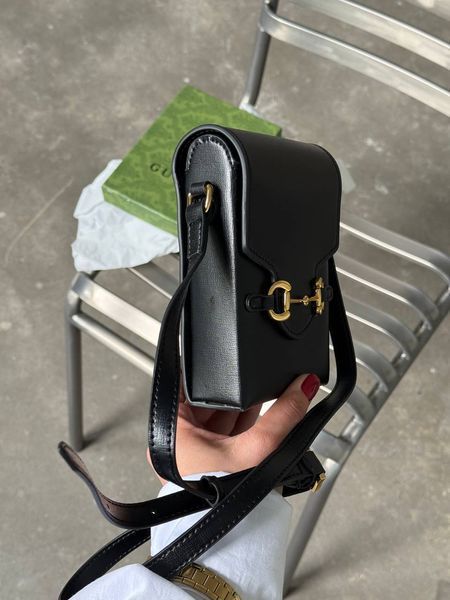 Gucci Horsebit 1955 Mini Bag Black [оригінальна коробка] pr0095 фото