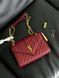 Saint Laurent Leather Envelope Chain Bag Red КОРОБКА МАГНІТ pr5117 фото 14