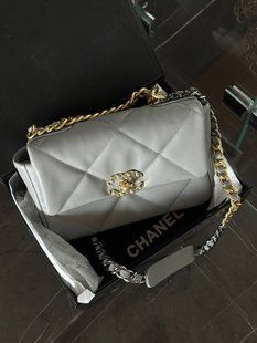 Chanel 19 Large Handbag Blue/Gold [магніт коробка] pr88424 фото