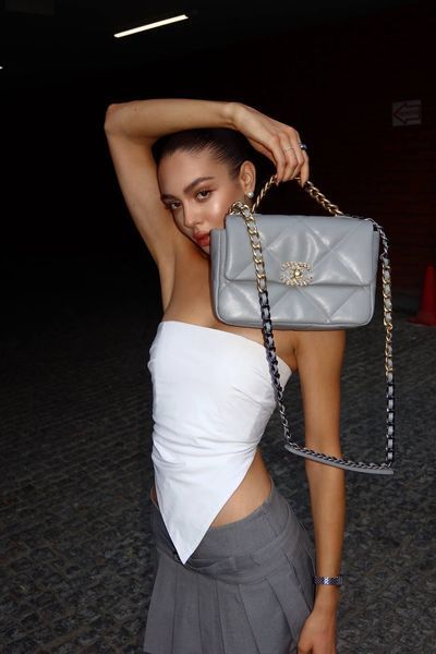 Chanel 19 Large Handbag Blue/Gold [магніт коробка] pr88424 фото